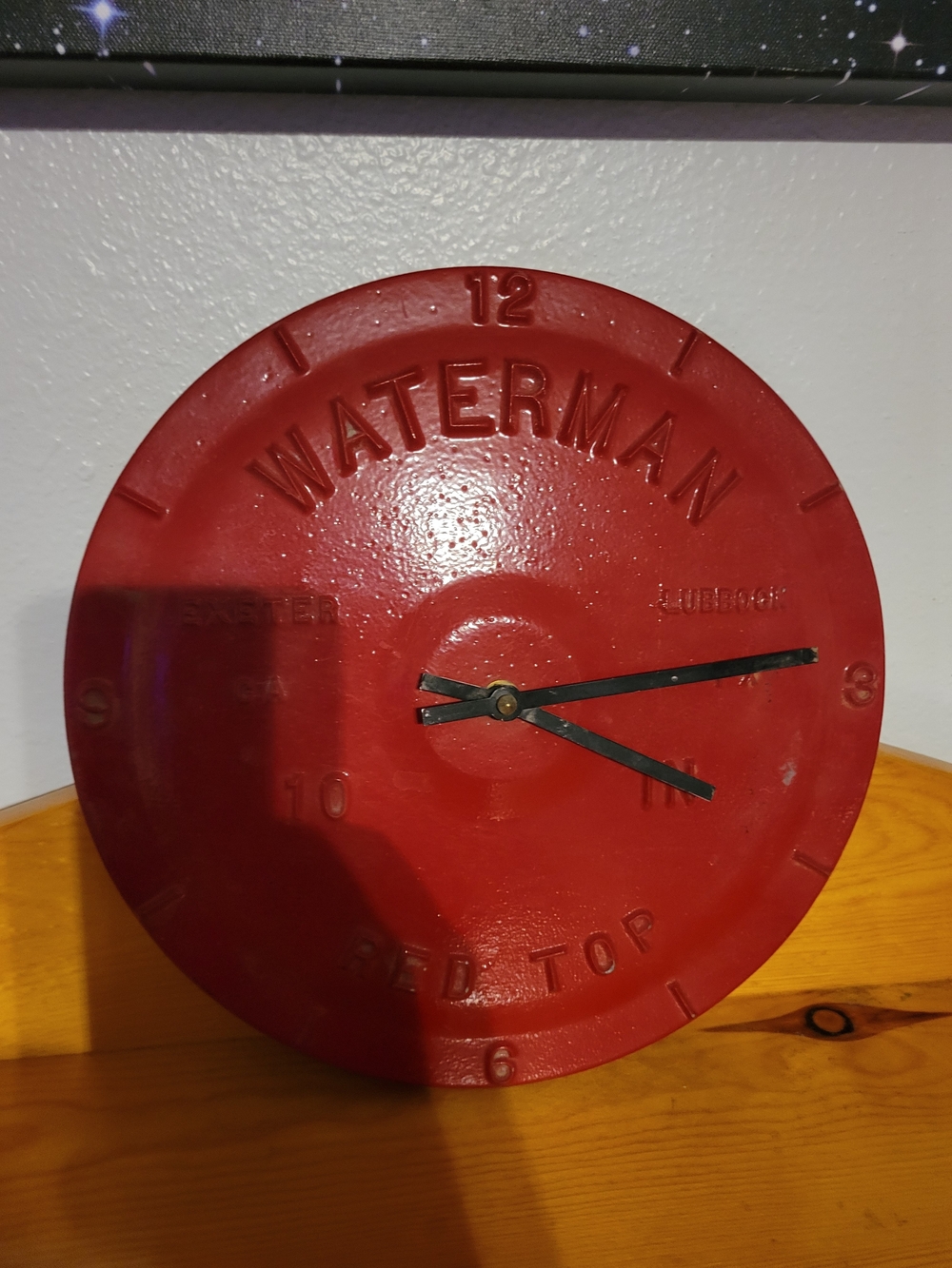Red Top Wall Clock